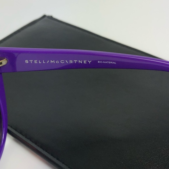 Stella McCartney Purple Oversized Cat Eye Sunglasses